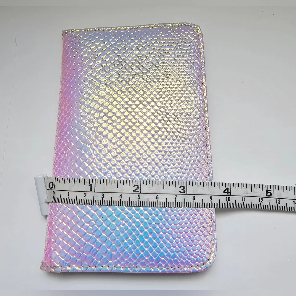 Forever 21 Holographic Mermaid Scale Iridescent Bifold Credit Card Holder.wallet